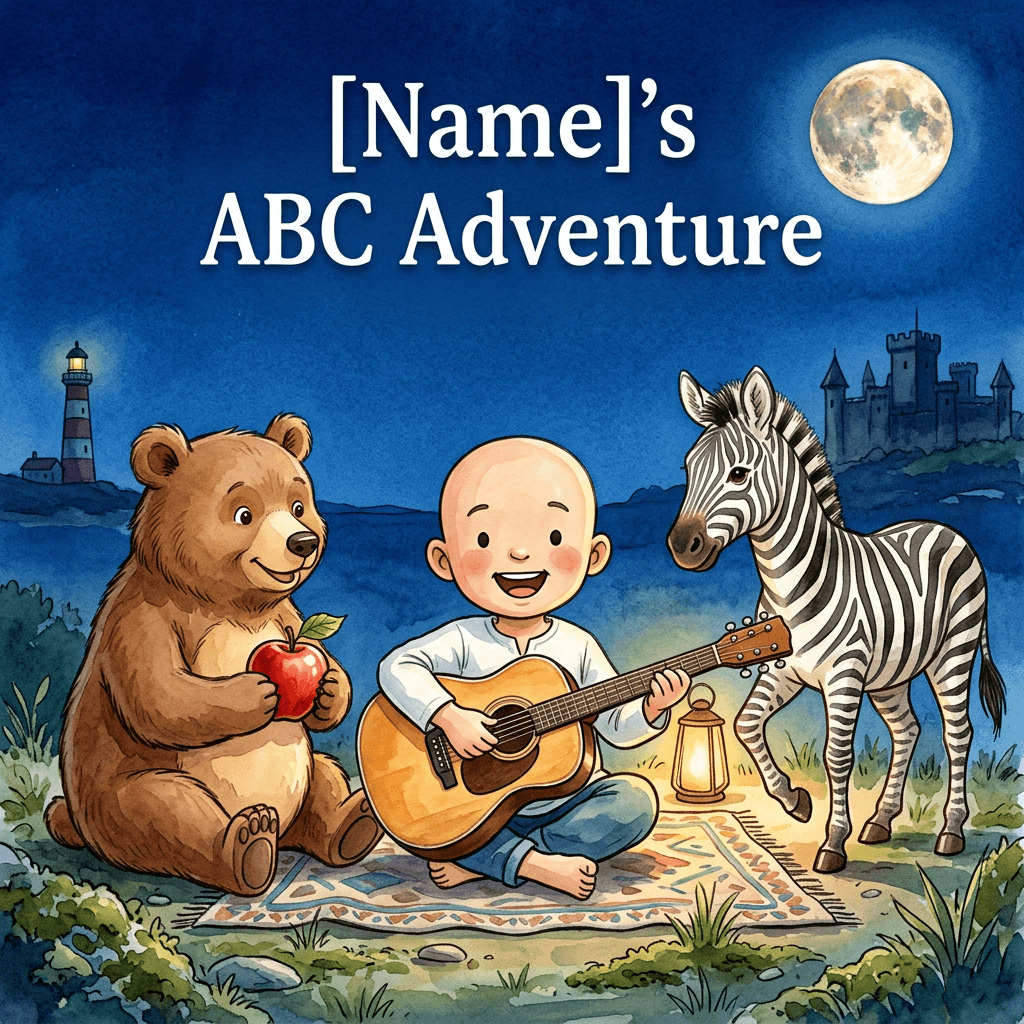 Personalized alphabet book cover