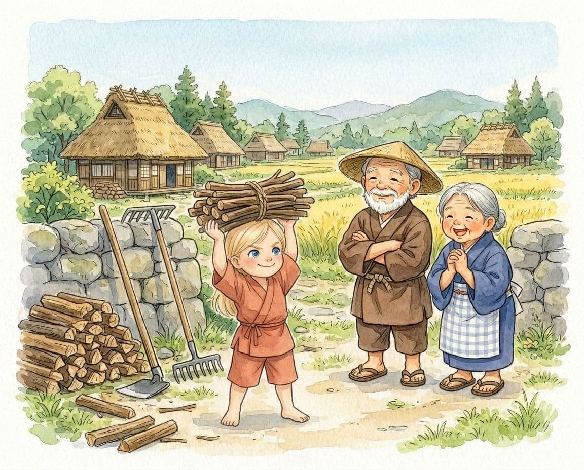 Illustrated scene from the personalized book